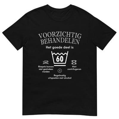 Unisex T-shirt Cautious Printing Casual Round Neck Short Sleeves