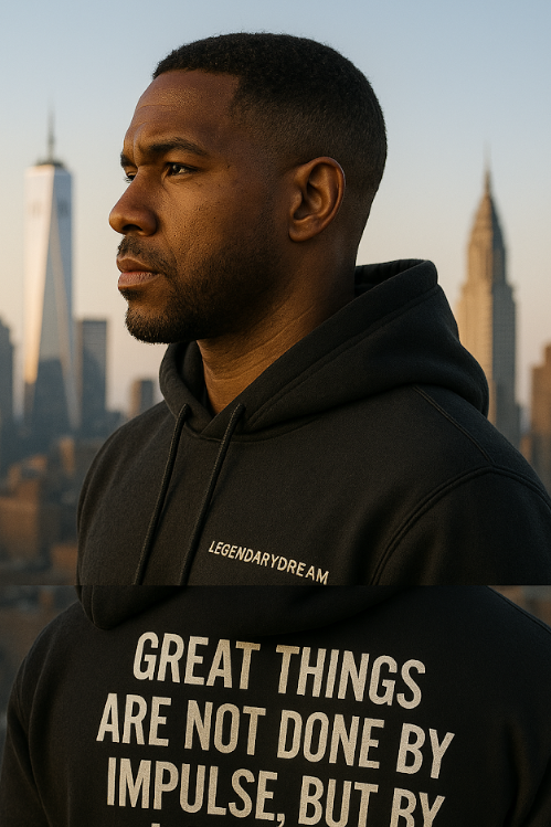 ESSENTIAL BLACK HOODIE